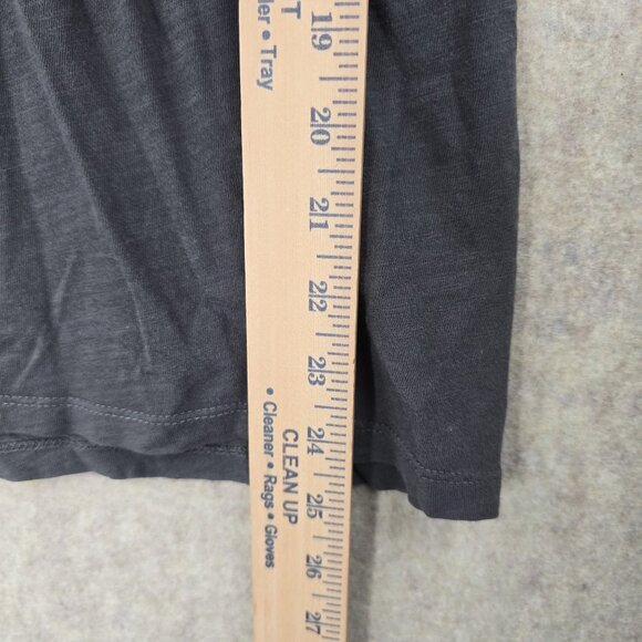 American Eagle Outfitters Womens Gray Embroidered Short Sleeve Top Size M Cotton - Picture 8 of 9